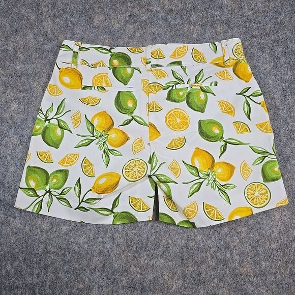 NWT Isaac Mizrahi Citrus Lemon and Limes Print Women's Shorts Size 4 Vacation - Picture 8 of 9